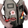 CK Magma MA2729 Technician's Vest with 14 Pockets and Visibility Strip, Fully Adjustable Builder's Vest