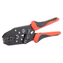 CK Tools T3682A Ratchet Crimping Pliers for Insulated Terminals 0.5 - 6mm² (Crimp Tool)