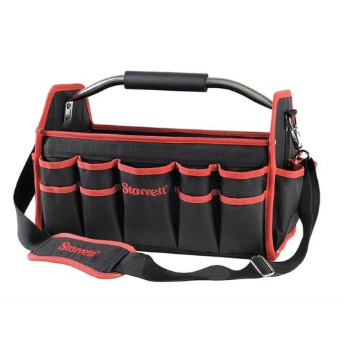 Starrett Large Tool Bag in Black with Large Storage Capacity and 21 + 13 Pockets