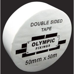 Double Sided Tape 25mm x 10mm Heavy Duty White Polypropylene Material
