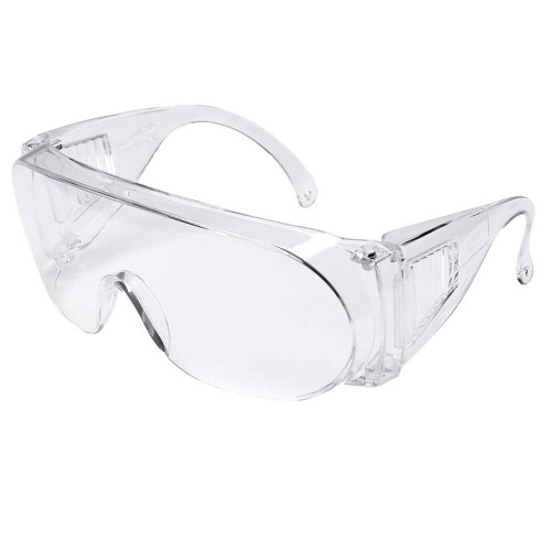 CK Tools AV13020 Clear Cover Spectacles, Eye Protection Safety Goggles Clear Polycarbonate