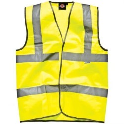 Avit High Visibility Waistcoat Extra Large, Yellow Hi-Vis XL Vest Jacket