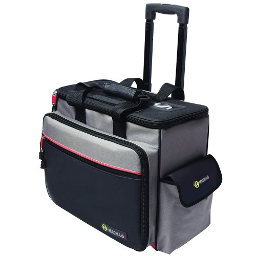 CK Tools Magma Technician's Wheeled Toolcase with 30 Pockets, Heavy Duty Tool Trolley 500mm x 300mm x 400mm