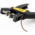 CK Tools T1260 Automatic Cable and Wire Stripper for Flat Cables 0.75mm-2.5mm2, 165mm Width, Black and Yellow