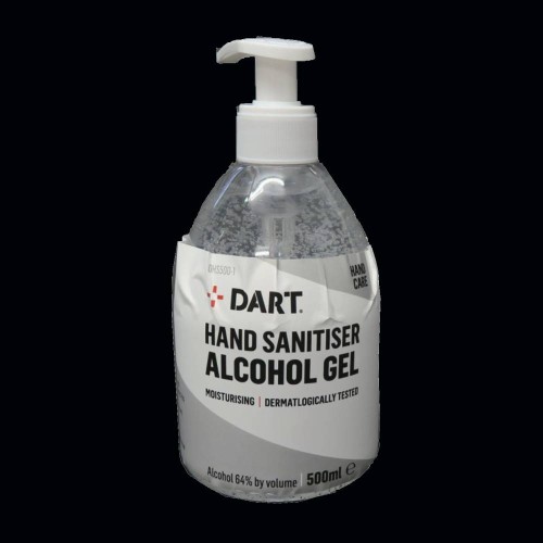 Hand Sanitiser 500ml Bottle with Pump Top, 64% Alcohol Hand Sanitiser 500ml Gel