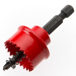Acceler8 25mm Sheet Steel Holesaw - the Fastest Way to Drill Sheet Steel