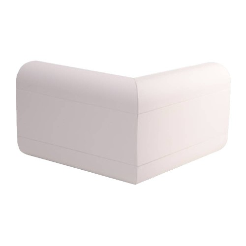 External Angle Rounded Dado Trunking in White for Univolt Starline 50x170 Trunking