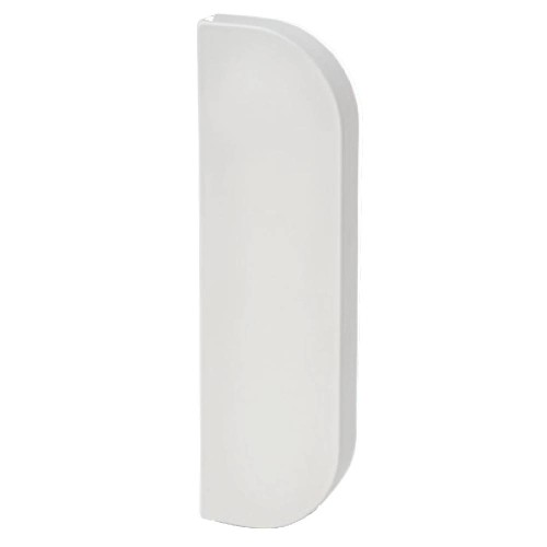 End Cap Dado Rounded in White for Univolt Starline 50x170 Trunking