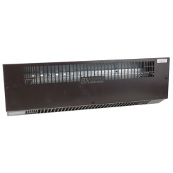 0.3kW 525mm Pew Heater, Low Level Convector Heater in Brown for Floor or Bracket Mounting
