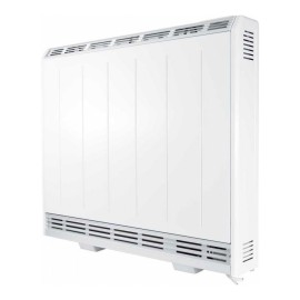 700W Fan Assisted Storage Heater in White with Thermostat and 7-day Timer, Lot20 Eco-design Compliant