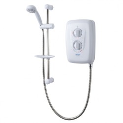 Triton Avena 8.5kW Electric Shower in White with Chrome - leading value for money!