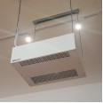 3kW 245m3/h Heater for Ceiling Surface or Suspension in White with Low Profile BN Thermic SMH-30