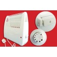 White 400W Frost Protection Convector Heater with Thermostat for Wall Mounting