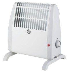 400W Frost Watcher Floor Standing Convector Heater with Adjustable Thermostat and Safety Cut-out in White IP20