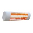 IP55 1.5kW Patio Heater in White, Weather Resistant Frosted Halogen Heater BN Thermic HWP2W