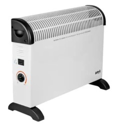2kW Convector heater with Thermostat Floor Standing White IP20 with 1.8m Cable