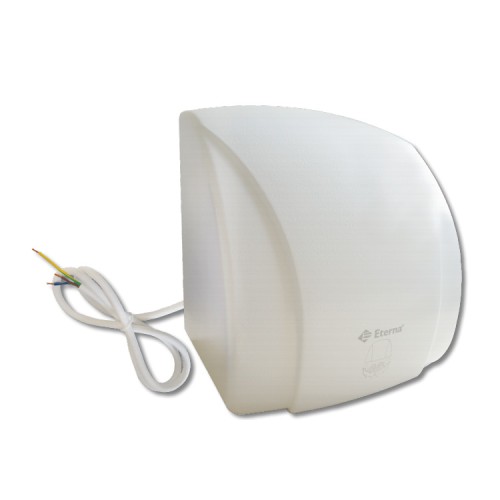 1800W High Performance Automatic Hand Dryer IPX1 in White Aluminium with 1m Cable