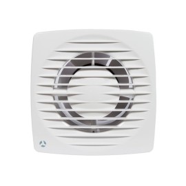 Airflow Aria 100PC Bathroom Axial Fan with Pull Cord Switch in White IPX4 for Wall/Ceiling 90001400
