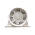 Airflow 9041420 Aura 100mm Basic In-Line Shower Fan Kit: Aura 100B fan, 3m Flexible Duct, Extract Valve, and External Grille