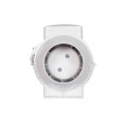 Airflow Aventa 4 inch (100mm) In-Line Fan 2-Speed with Timer, Mixed Flow Extractor Fan 187 m3/hr, Airflow 9041086