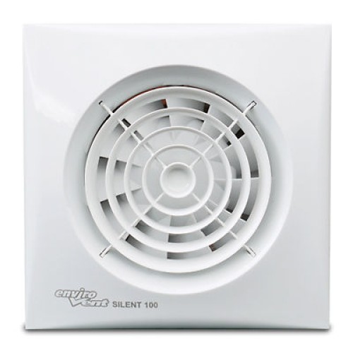 SELV Silent 100mm Bathroom Fan with Timer, Humidistat, and Transformer 12V IP57 Rated