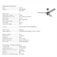 Westinghouse Industrial Ceiling Fan 3 Blade 122cm / 48 inch in Chrome with Reversible Chrome Steel Blades