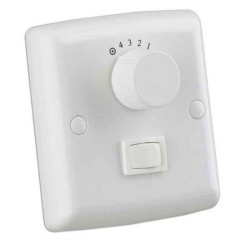 4 Speed and Off Wall Control Switch in White with Light Control for Westinghouse Ceiling Fans