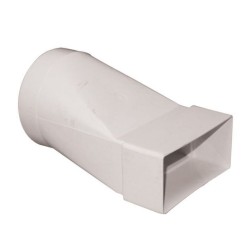 Round to Rectangular Adaptor 110 x 54mm to connect Flat Channel Ducting Manrose 40701