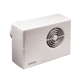 Manrose CF200T High Pressure Centrifugal Bathroom Fan 100mm/4inch with Adjustable Electronic Timer