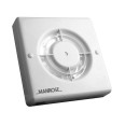 Manrose XF100PIR 100mm Extractor Fan with PIR Sensor Control and Run-on Timer for Bathroom Wall/Ceiling 85m3/hr 23l/s 15W