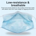10 Medical Grade Face Masks Type II R, Fluid Resistant 3-Layer Disposable Surgical Face Masks with Earloop (pack of 10)