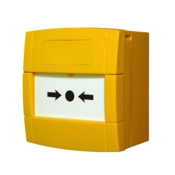 Yellow Fire Alarm Call Point NO/NC Contacts SPCO Open/Close 30V with Resettable Element