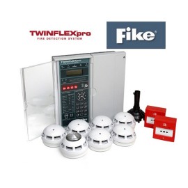 Fike TwinflexPro 604-0008 8 Zone Panel Kit with 7 ASD Sounder Detectors, 2 Call Points, 8-Zone Panel, 1 tool