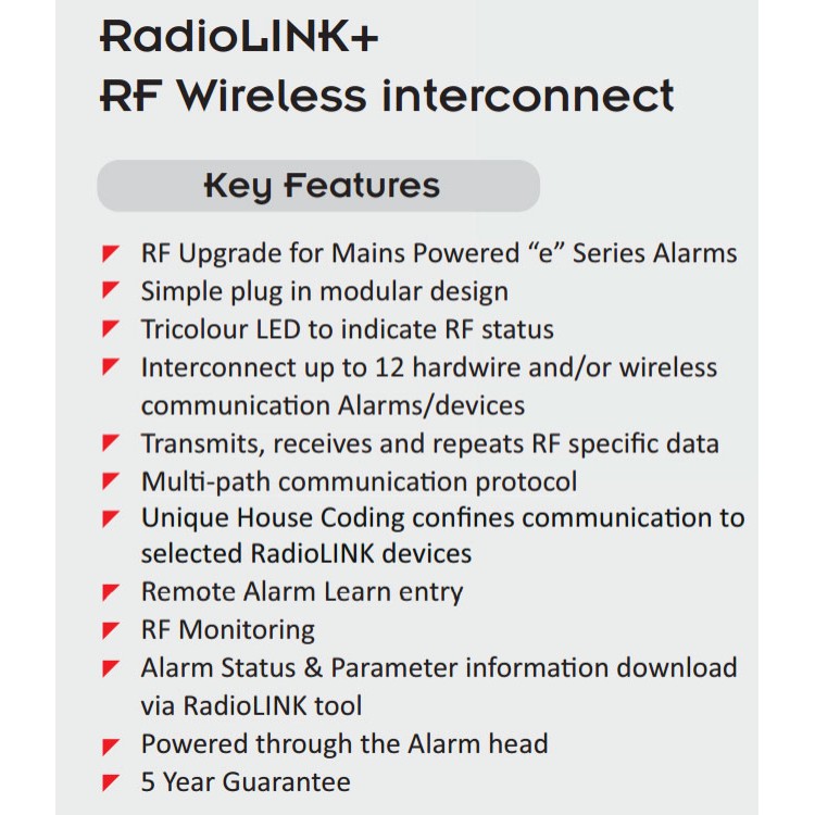 Aico Aico EI100MRF RadioLink Wireless Interconnection Module 5099383005516 