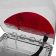 Surface Mounted Call Point Stopper IP56 in Clear Polycarbonate and Red Shell, Standard Universal Stopper
