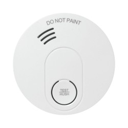 BG SDLLSM Battery Operated Optical Smoke Alarm for Wall/Ceiling Mounting, Lithium Cell included