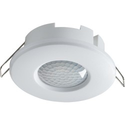 IP20 360 Degrees 2 in 1 PIR Sensor in White for Surface or Recess Mounting with Adjustable Lux and Time