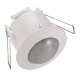 IP20 Round 360° PIR Sensor for Recess Mounting in White with Adjustable Lux and Time, Knightsbridge OS009