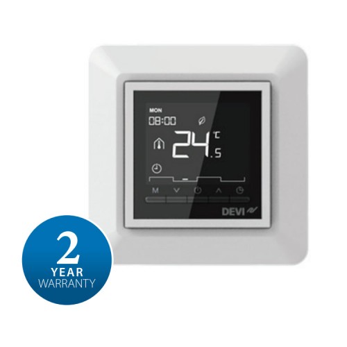 DEVIreg Opti Pure White Electronic Thermostat with Programmable Timer Eco-Design Danfoss 140F1055