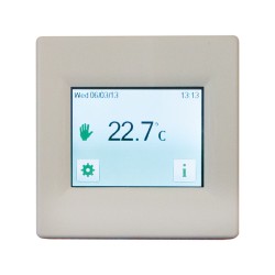 Touch Screen 7-day Programmable Thermostat in White for Loads up to 3.6kW 16A, BN Thermic T16CW