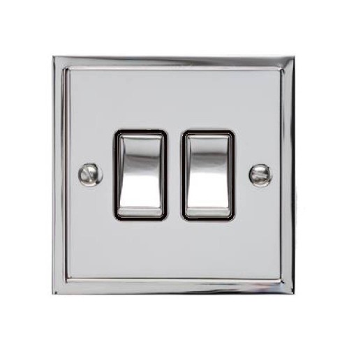 2 Gang 2 Way 10A Rocker Switch