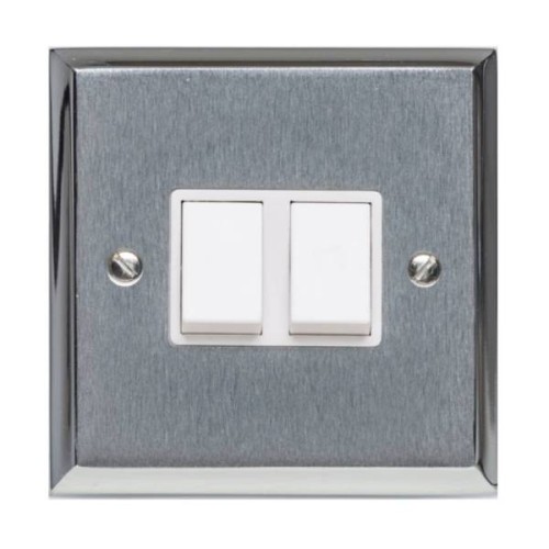 2 Gang 2 Way 10A Rocker Switch