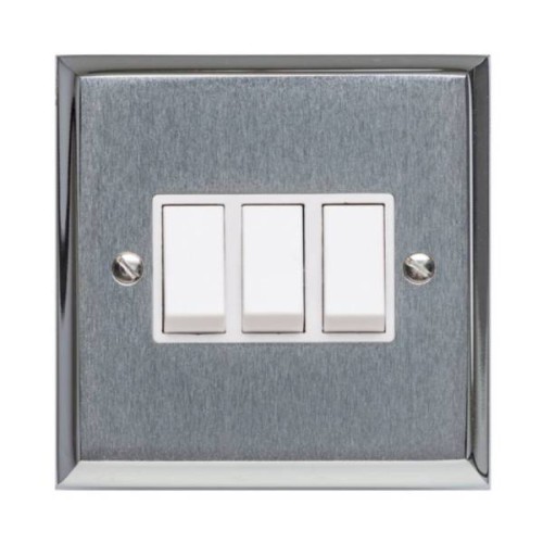 3 Gang 2 Way 10A Rocker Switch