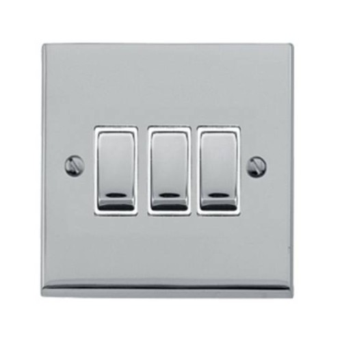 3 Gang 2 Way 10A Rocker Switch