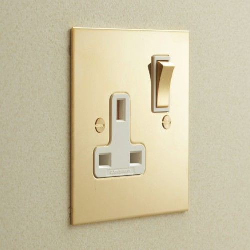 Unlacquered Brass Switches and Sockets