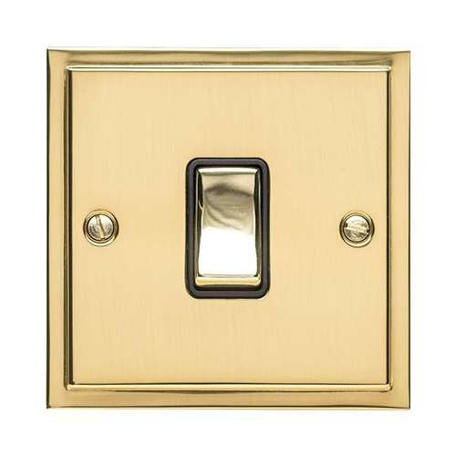 Elite Stepped Plate Polished Brass S01