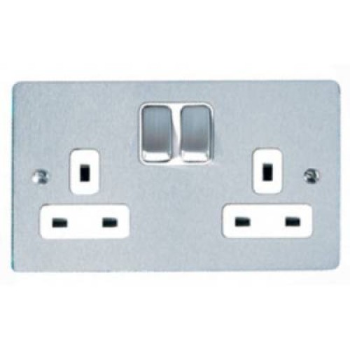 2 Gang 13A Switched Socket (Stylist)
