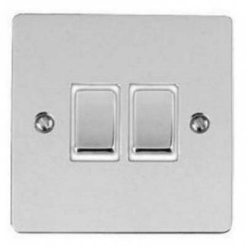 2 Gang 2 Way 20A Rocker Grid Switch (Stylist)