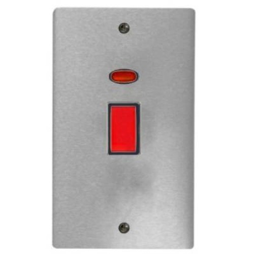 1 Gang 45A Double Pole Switch with Neon (Stylist)