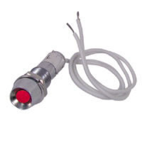 FLASHING RED LED WITH HOLDER